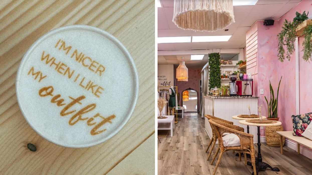 Café personnalisé chez Valentina MTL. Droite : Café Valentina Montréal.