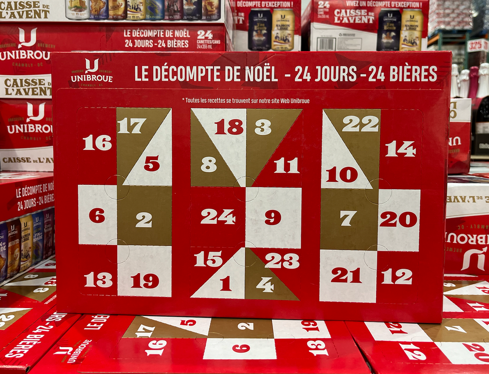 Caisse de l'avent de bi\u00e8res Unibroue