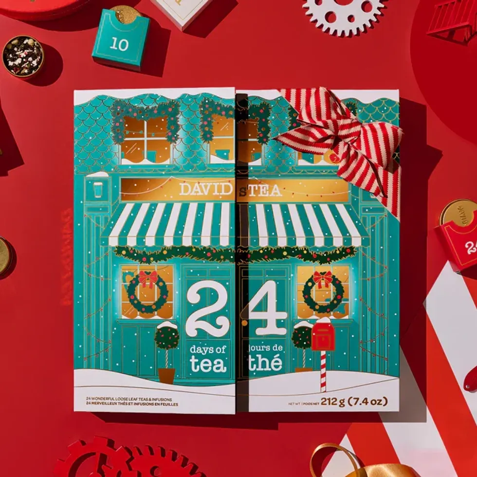 Calendrier 24 jours de th\u00e9 DAVIDsTEA.