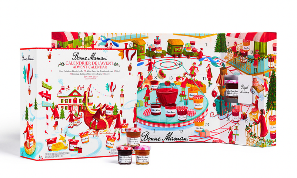 Calendrier de confitures Bonne Maman.