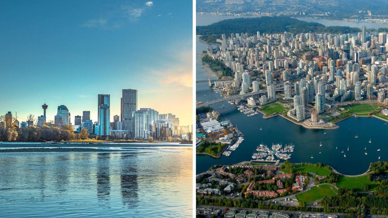 Calgary. Droite : Ville de Vancouver.