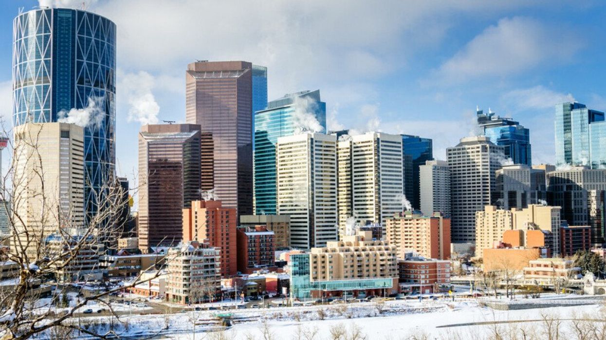 Calgary in the winter.