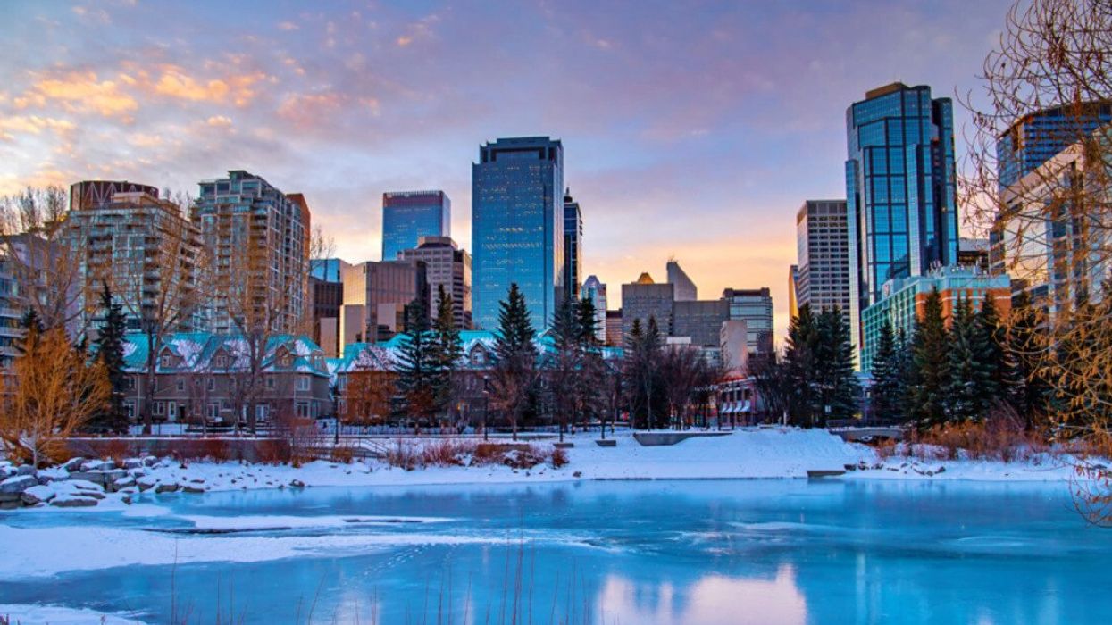 Calgary in the winter.
