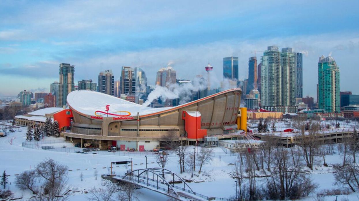 Calgary in winter.