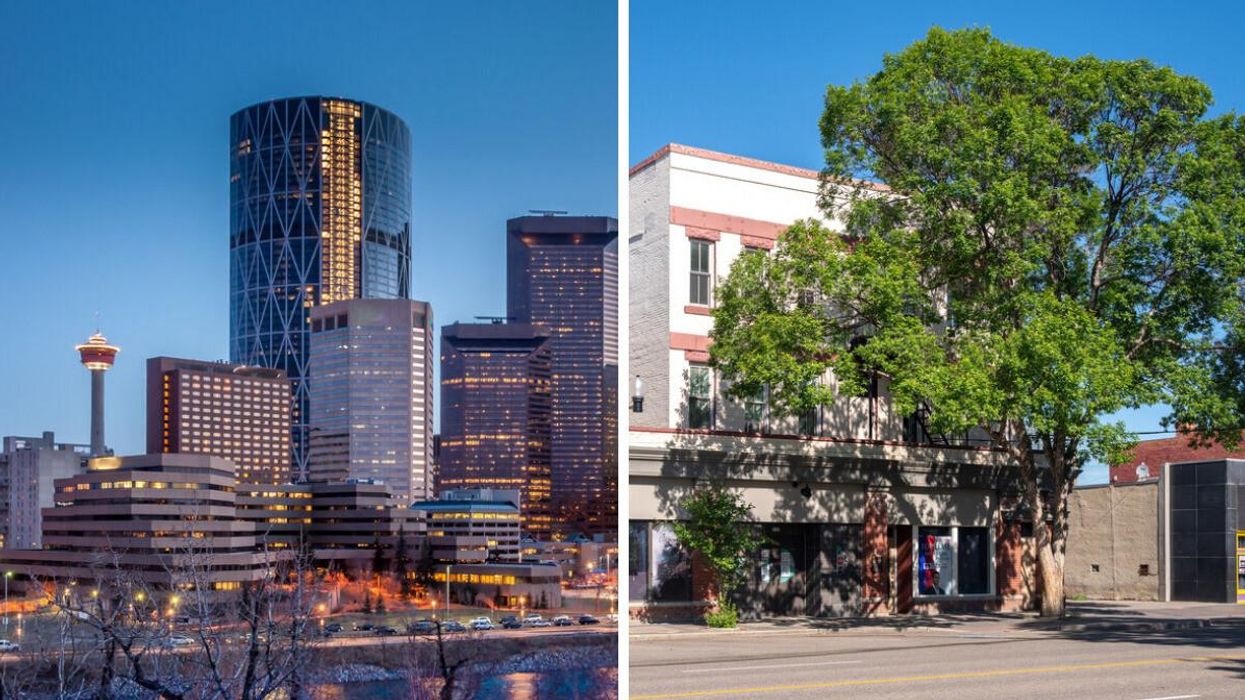 Calgary. Right: Lethbridge.