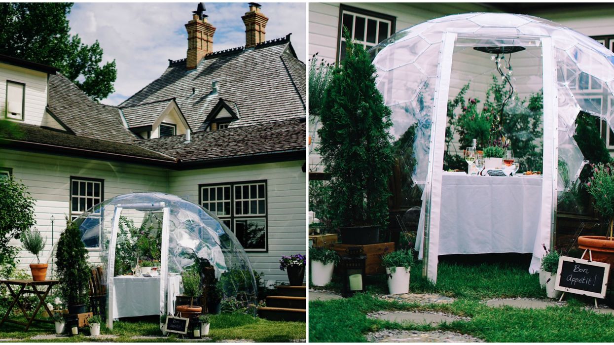 Calgary's Dome Dinner Inside Magical Garden Globes Transports You To France This Summer