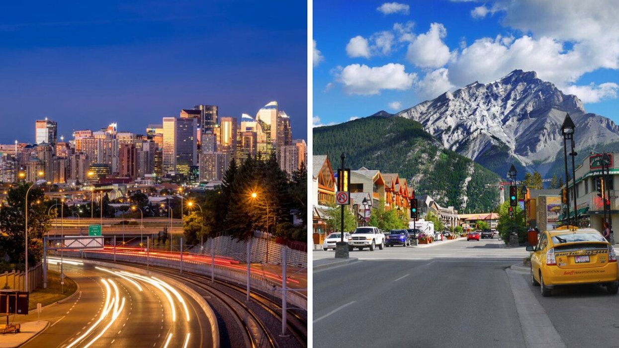 Calgary was the perfect match for one zodiac sign. Right: Banff was also picked as a match.