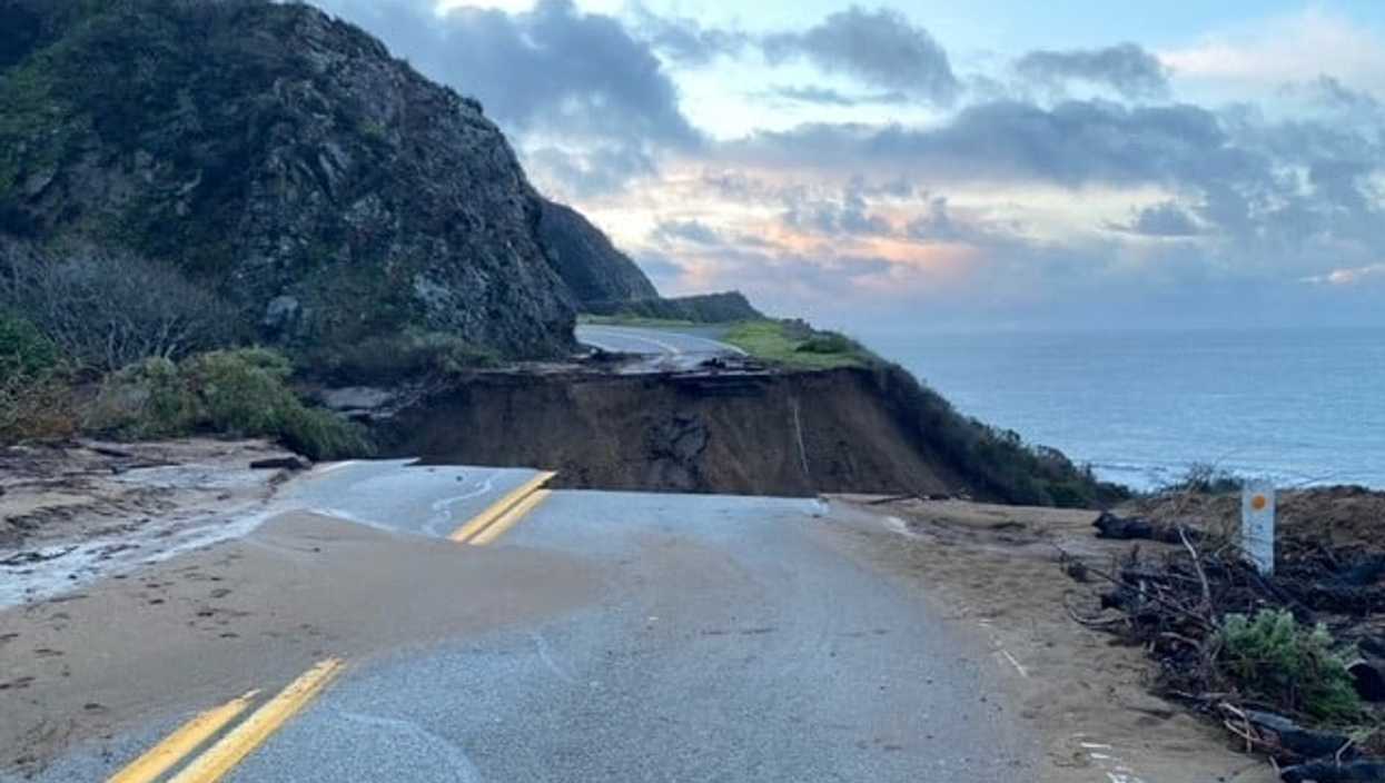 California Highway 1 Pacific Coast Highway Collapse