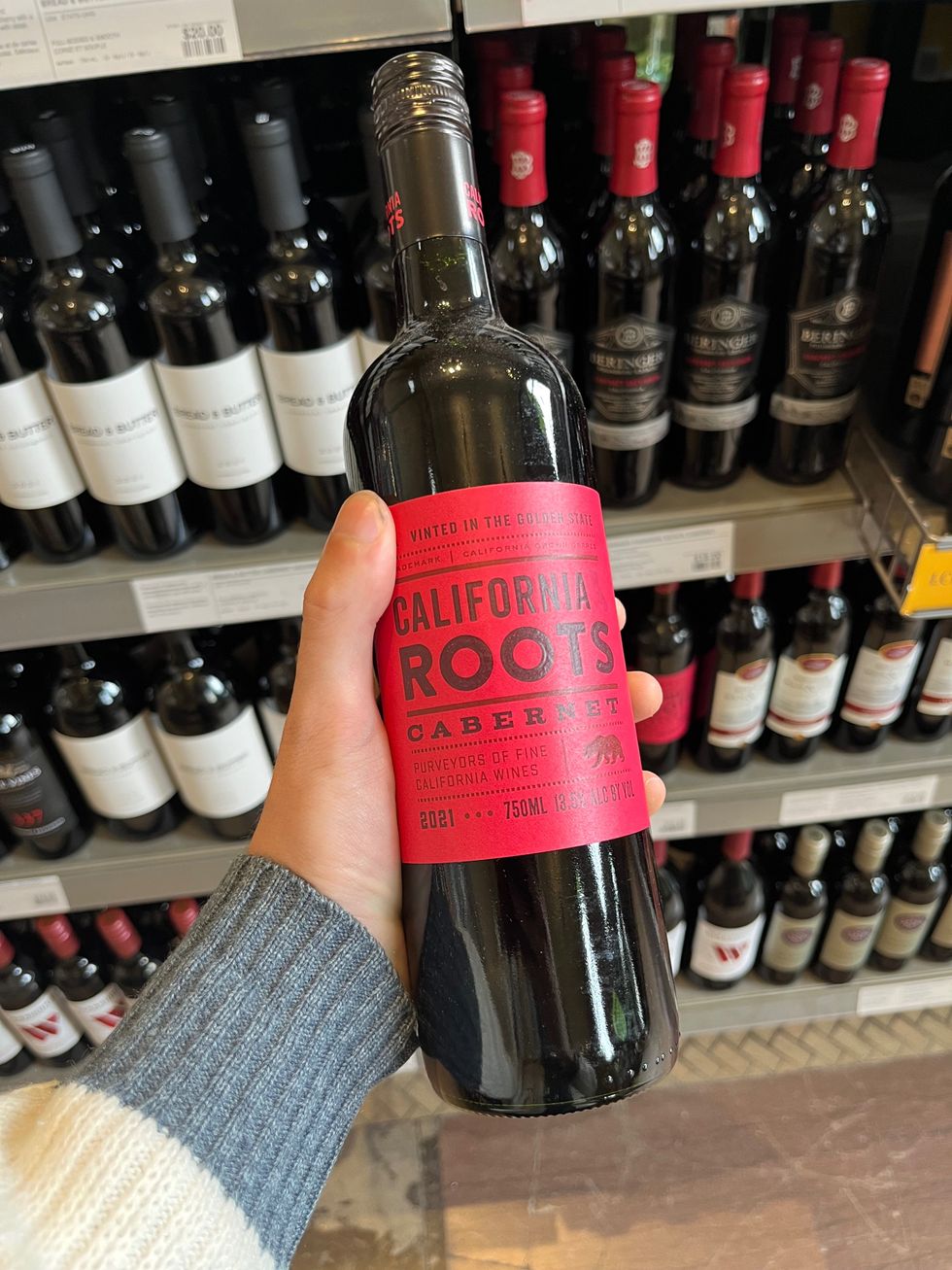 California Roots Cabernet Sauvignon.