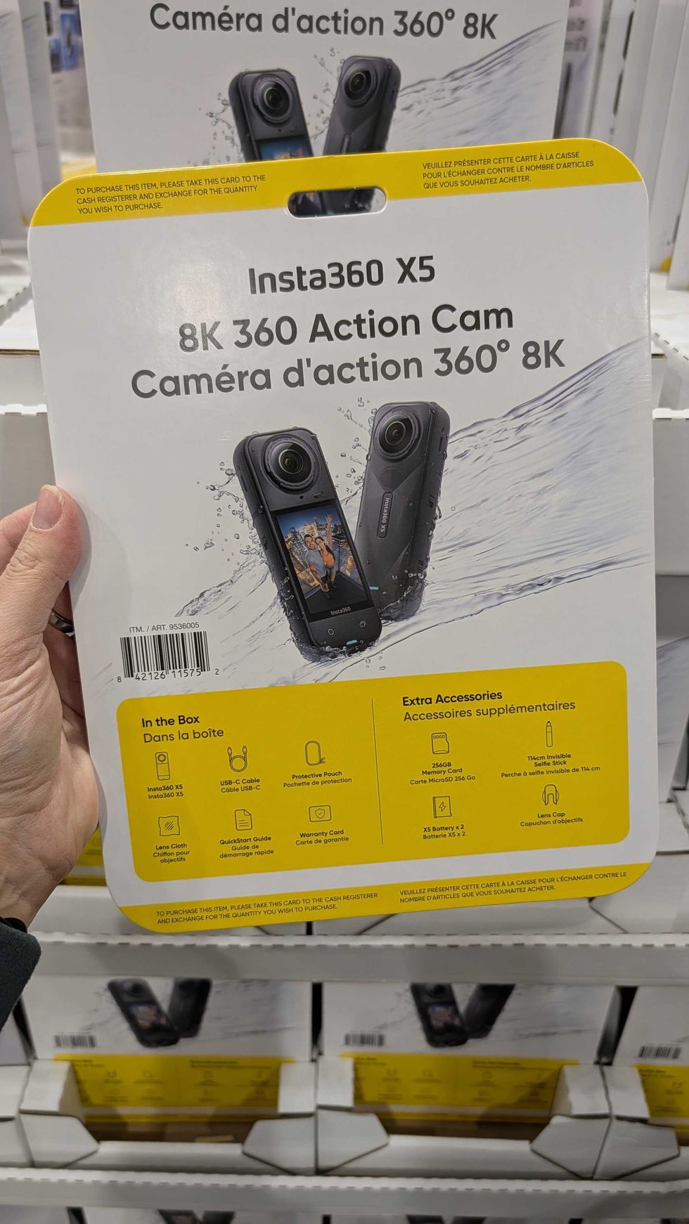 Cam\u00e9ra d'action Insta360 8K.