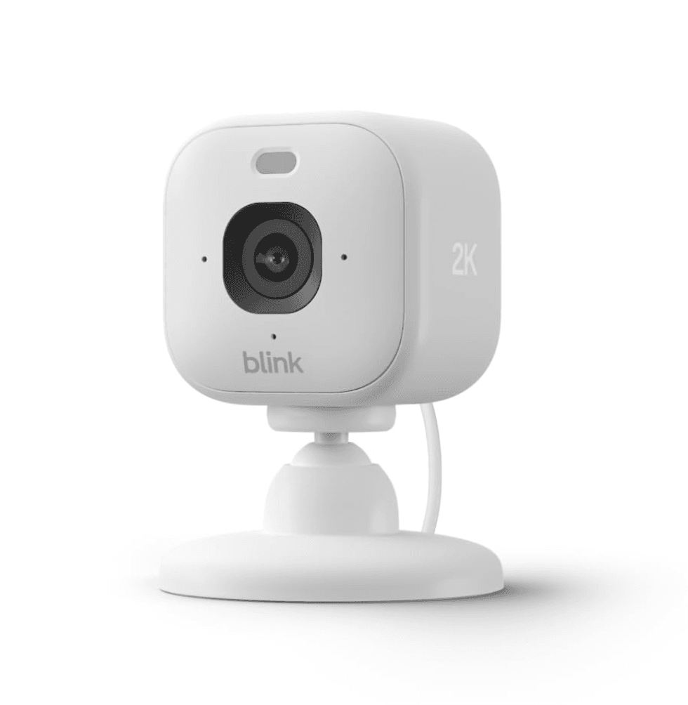 Cam\u00e9ra de s\u00e9curit\u00e9 Blink Mini 2K+ avec vid\u00e9o 2K, vision nocturne en couleur et d\u00e9tection de mouvements sur le site d'Amazon