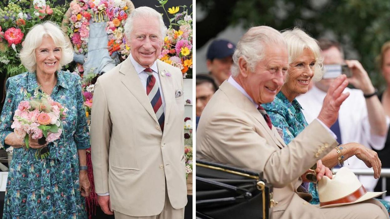 Camilla Parker Bowles and then-Prince Charles.