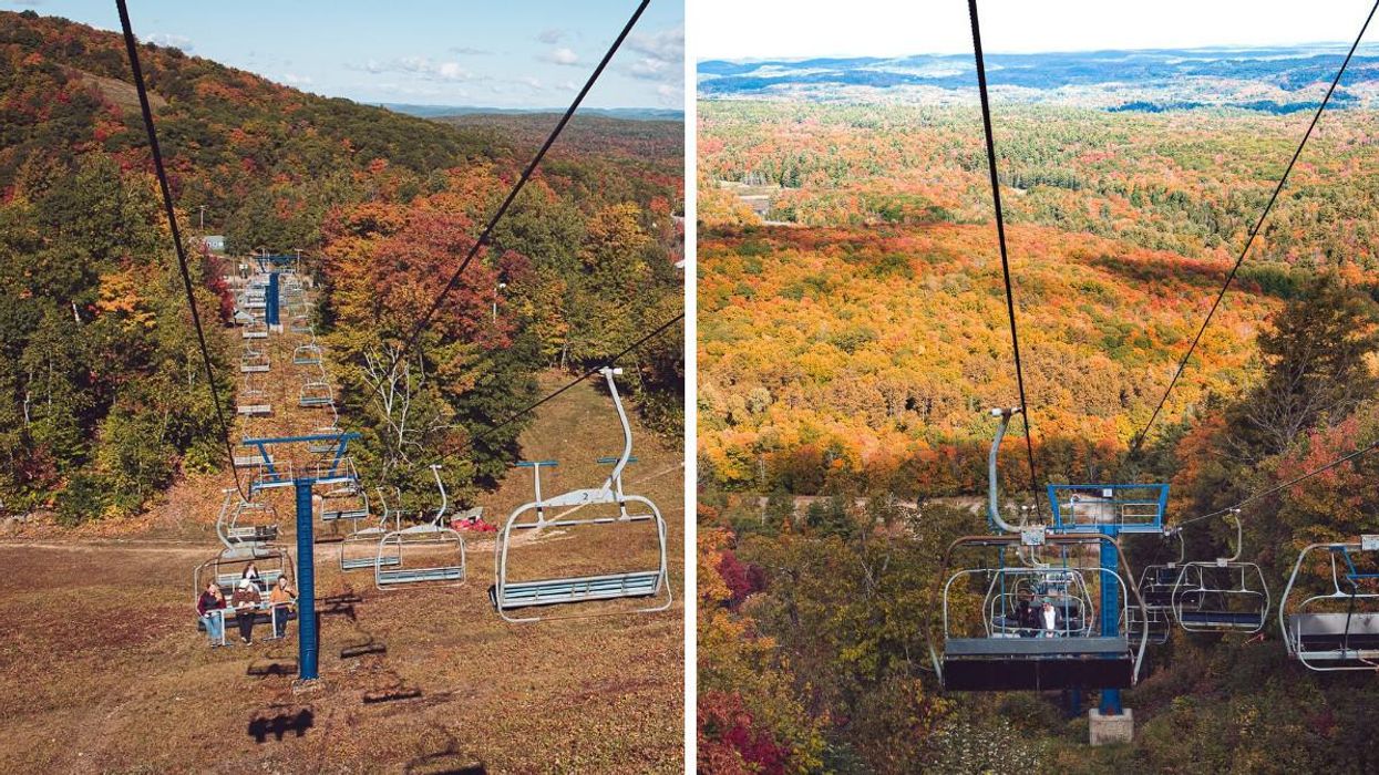 Camp Fortune’s Scenic Chairlift Near Ottawa Will Have You Soaring Over The Fall Colours