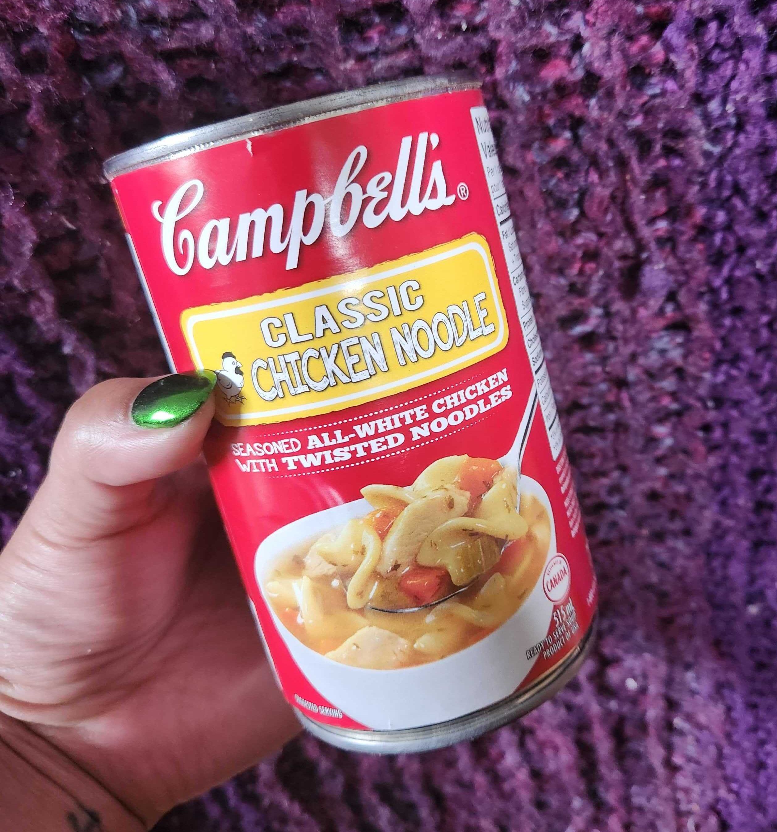 Campbell's Classic Chicken Noodle, $3.69 for 515 mLs.