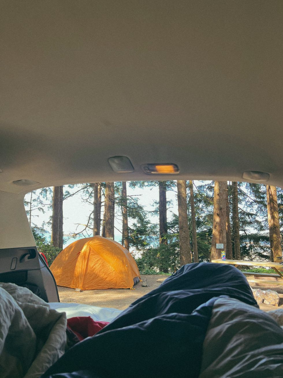 Campsite on Bella Pacifica Campground.