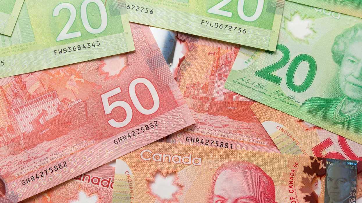 canada $50 and $20 banknotes