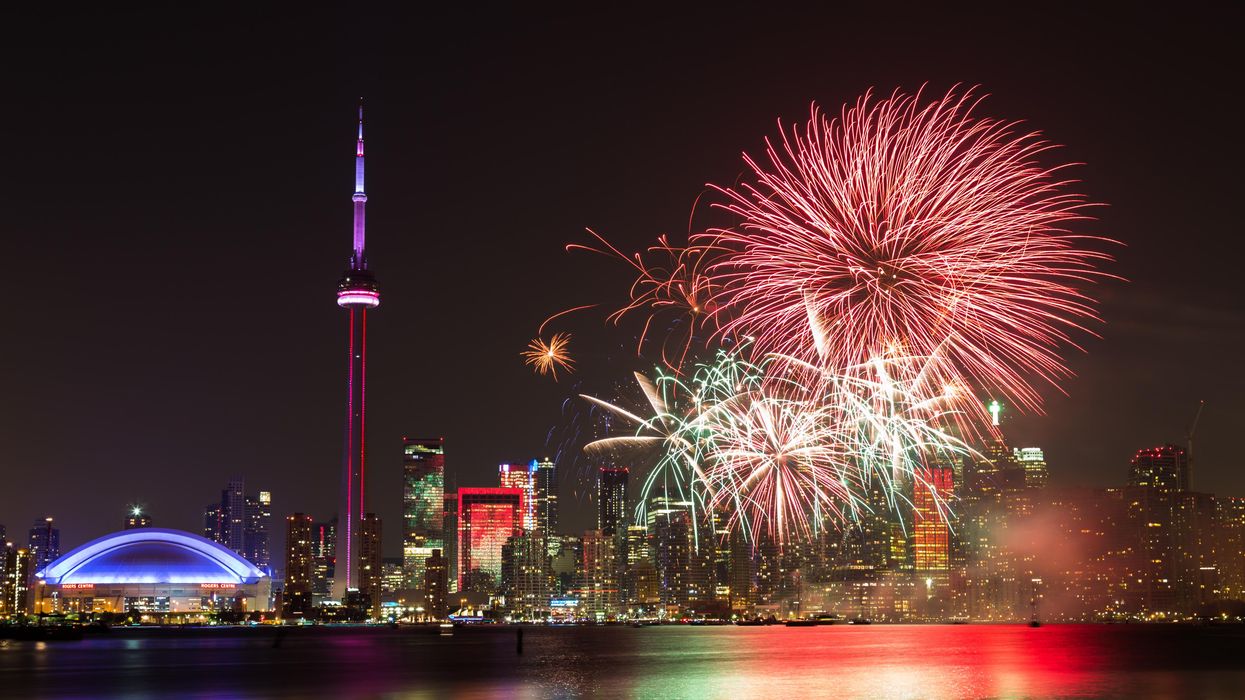 Canada Day fireworks in Toronto.
