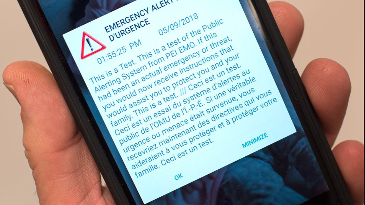 Canada Is Testing Out A Massive Public Alert On Wednesday In All But 3 Provinces