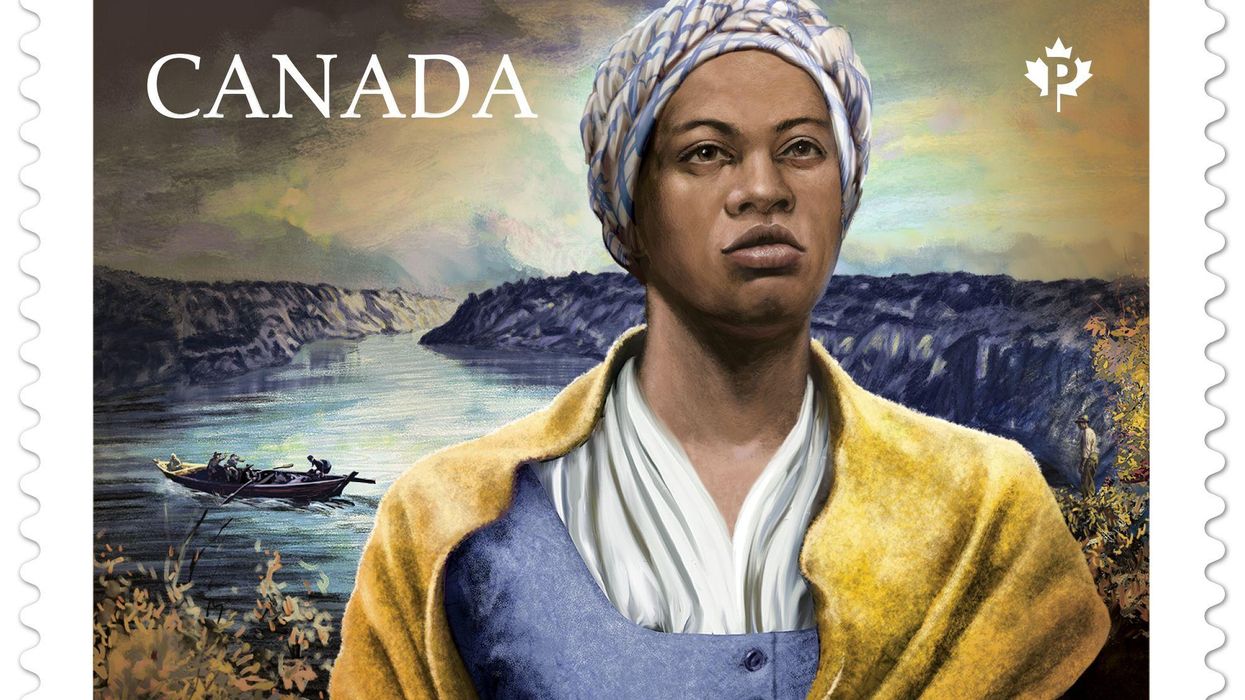 Canada Post's Black History Month stamp honouring Chloe Cooley.