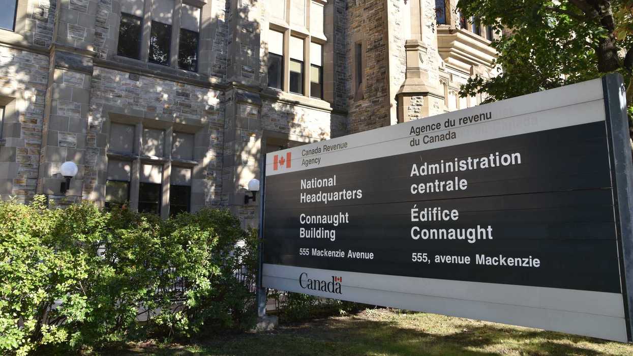 canada revenue agency national headquarters sign outside of building in ottawa