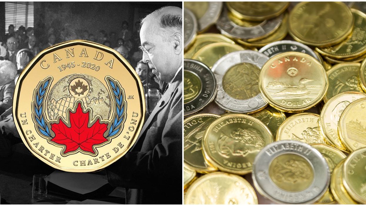 Canada's New Loonie Is Here & This Is The First Time The Coin Is Colourful
