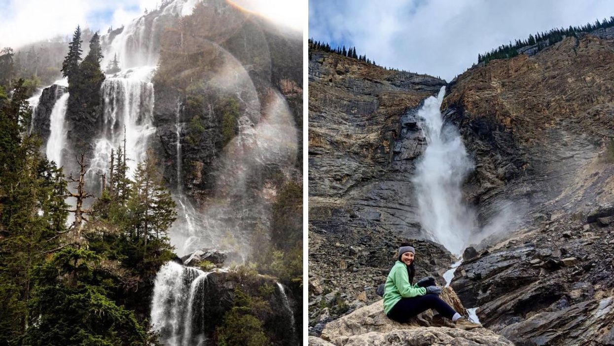 Canada's Two Highest Waterfalls Are Both In BC & You'll Need A Boat To Get To One Of Them