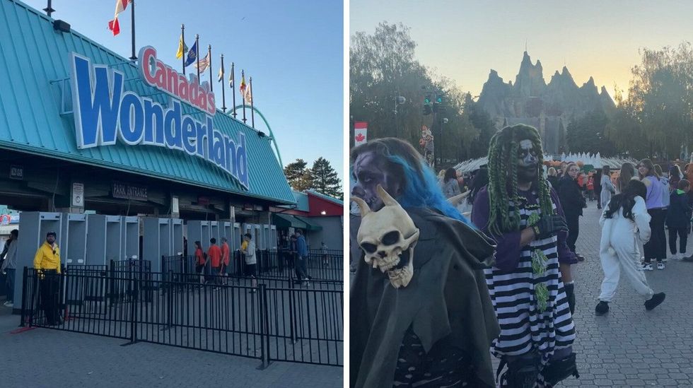 Canada's Wonderland entrance.