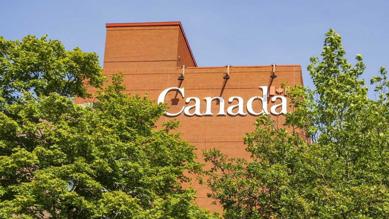 canada sign on government of canada building