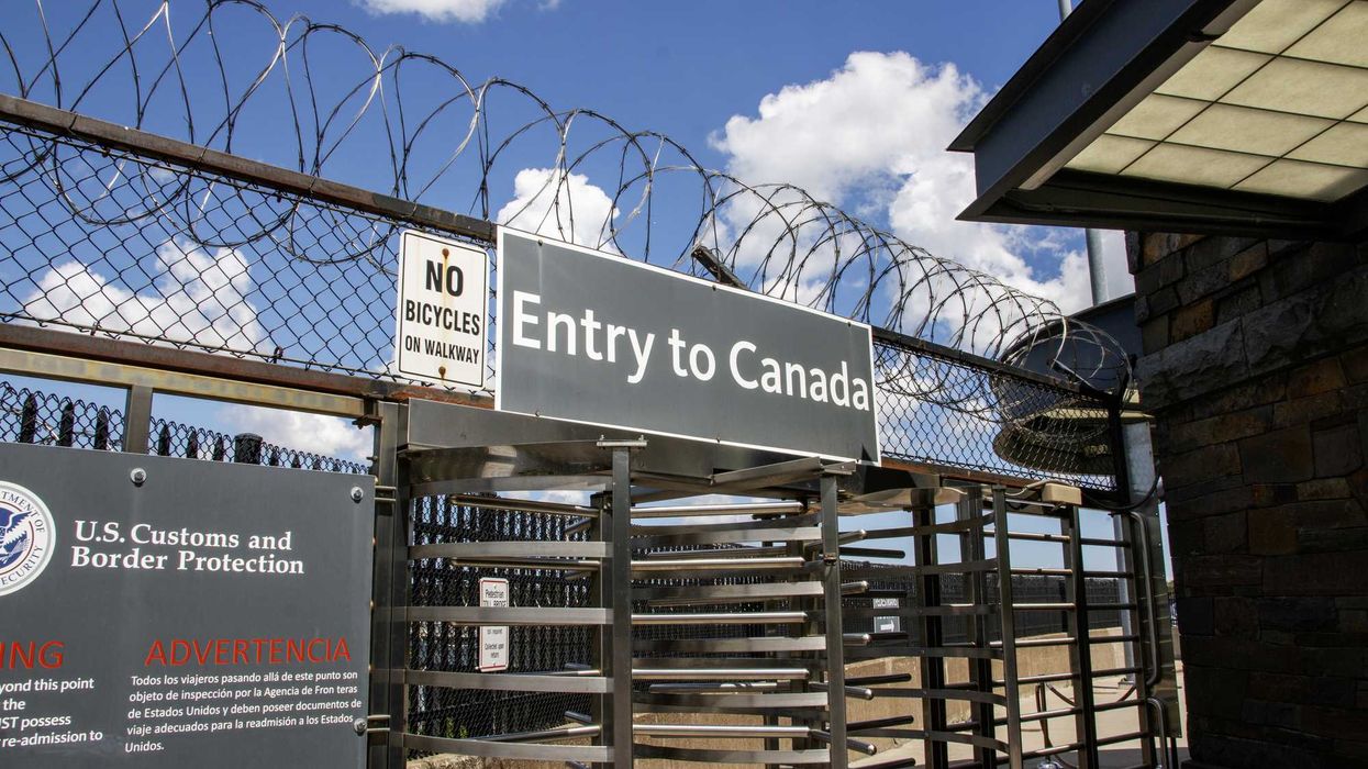Canada-U.S. border crossing.