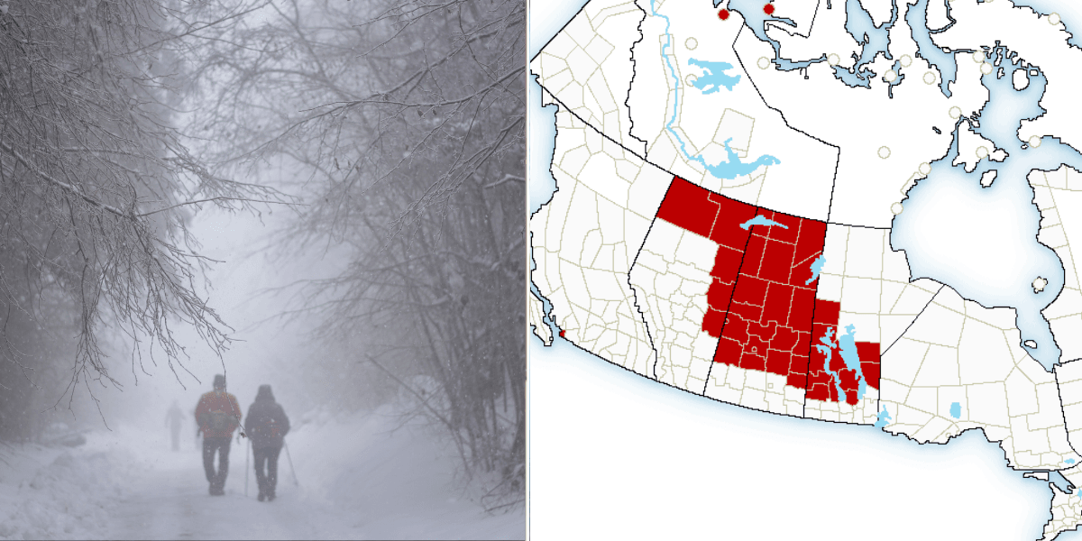 3 Canadian Provinces Are Under 'Extreme Cold' Warnings With Wind Chill ...
