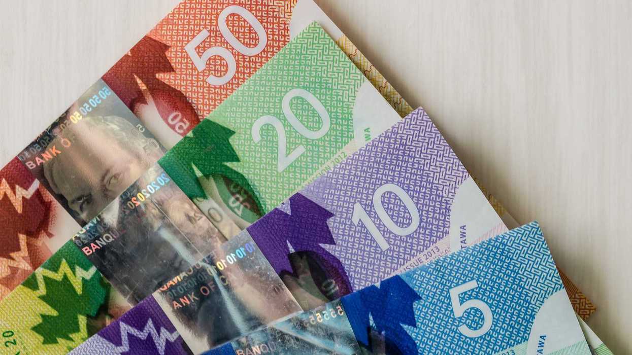 canadian $5, $10, $20 and $50 banknotes