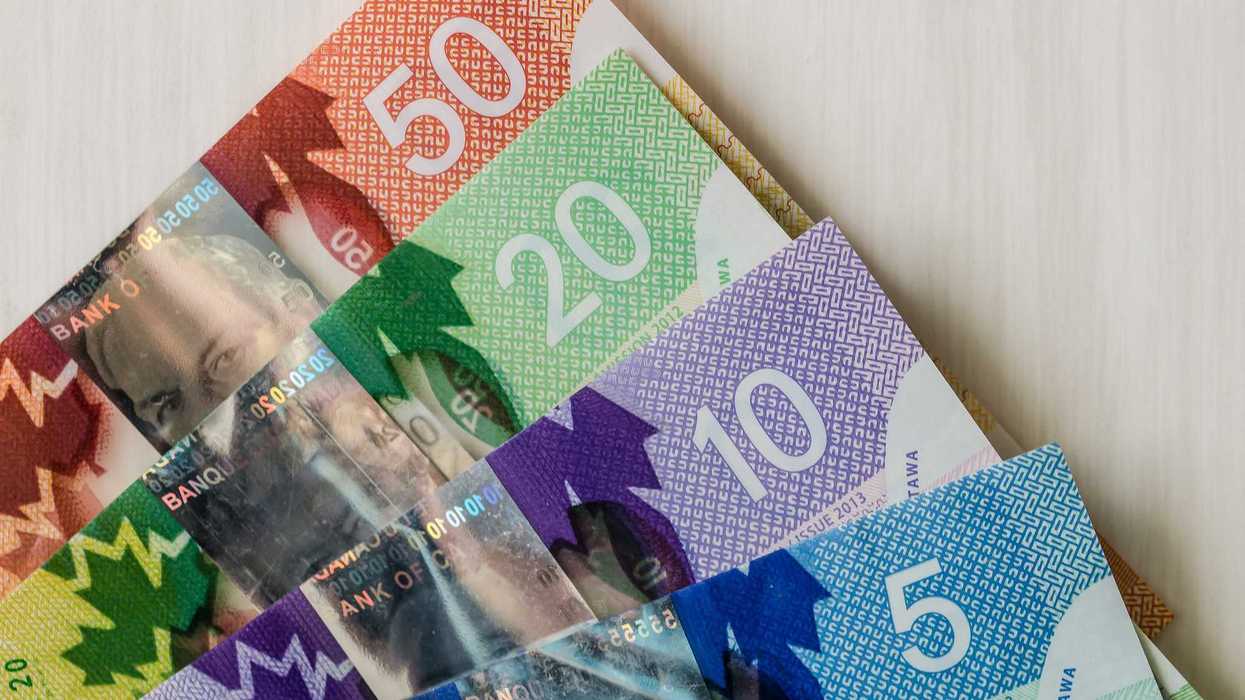 canadian $50, $20, $10 and $5 bills