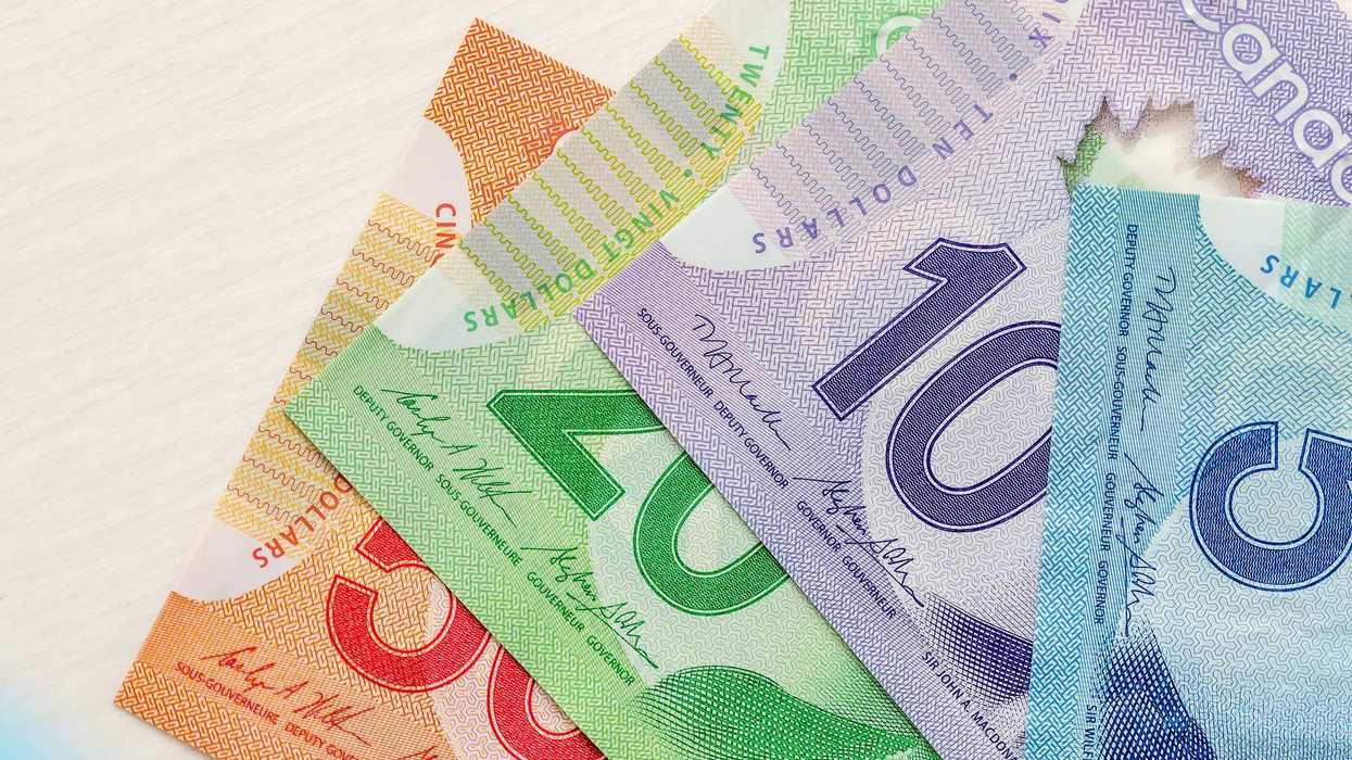 canadian $50, $20, $10 and $5 bills