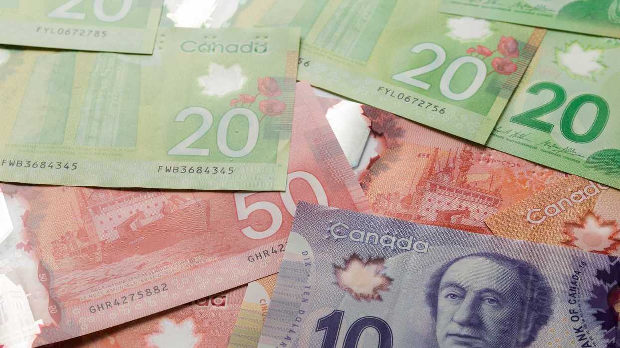 canadian $50, $20 and $10 bills
