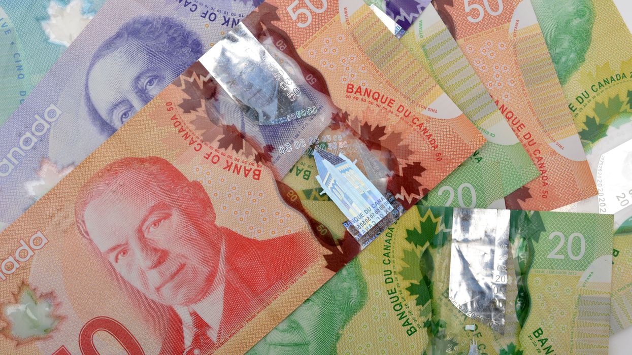 Canadian money (illustrative).