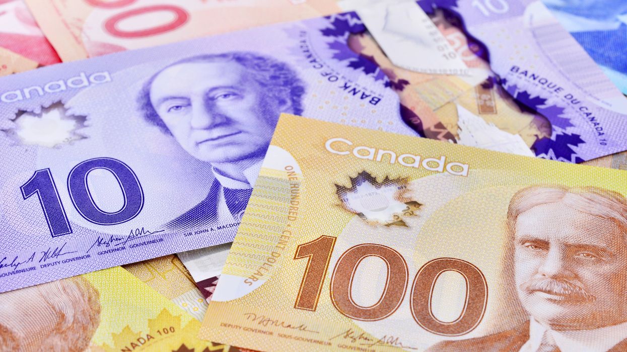 Canadian money (illustrative).