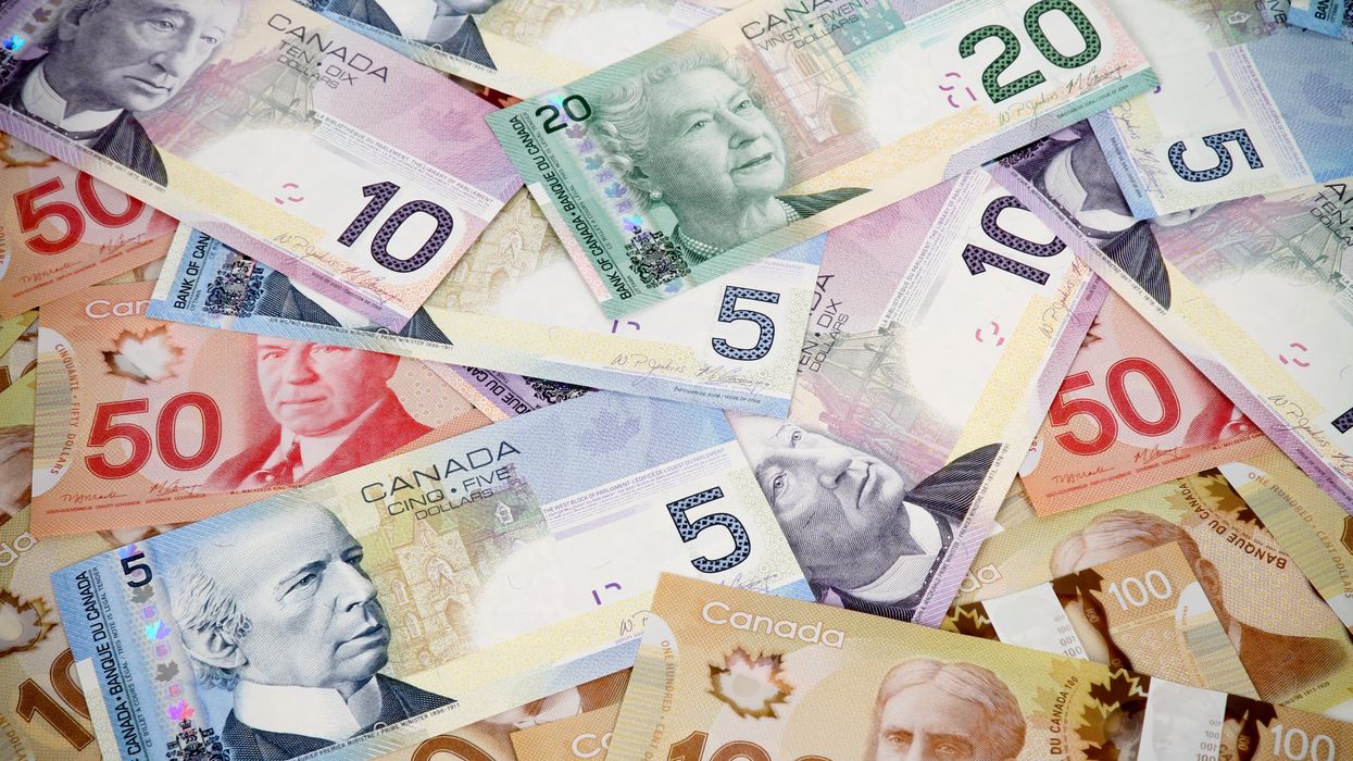 Canadian money (illustrative).
