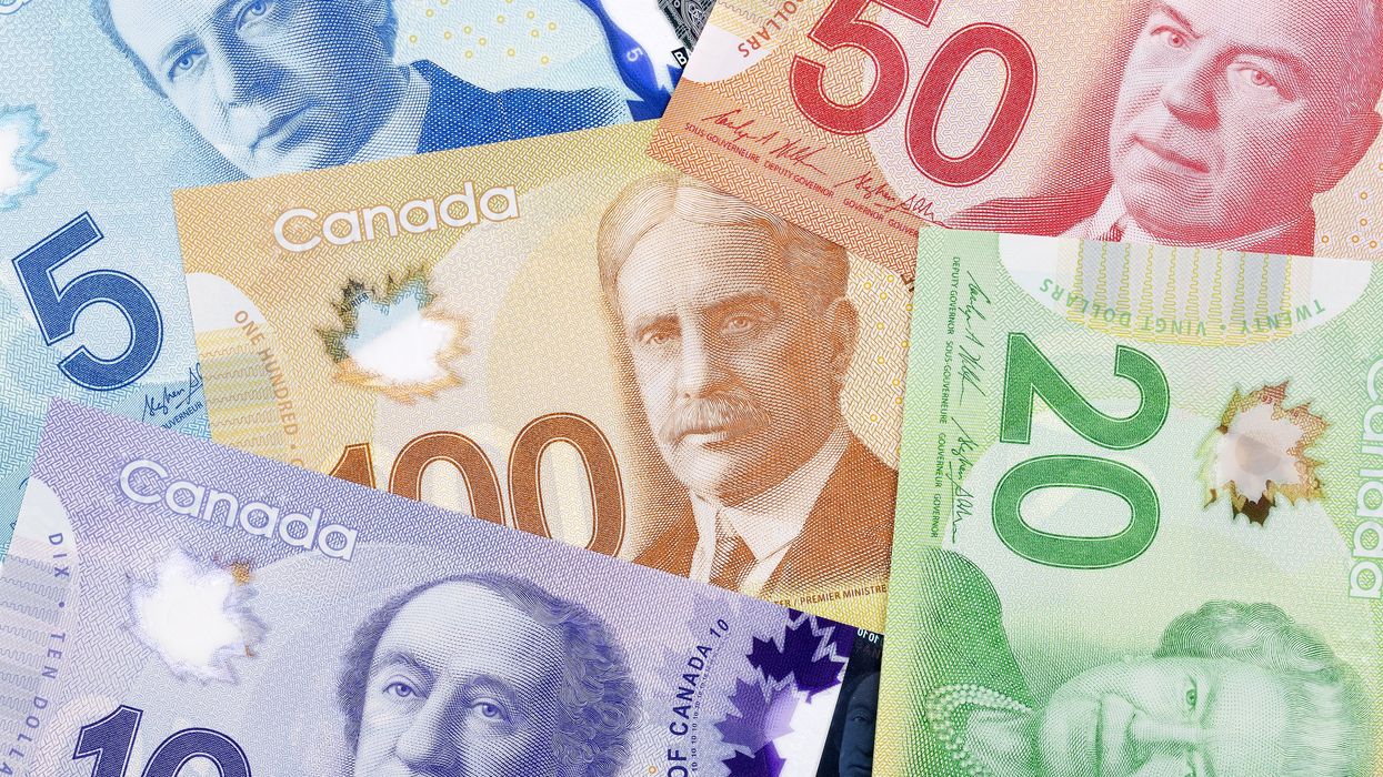 Canadian money (illustrative).