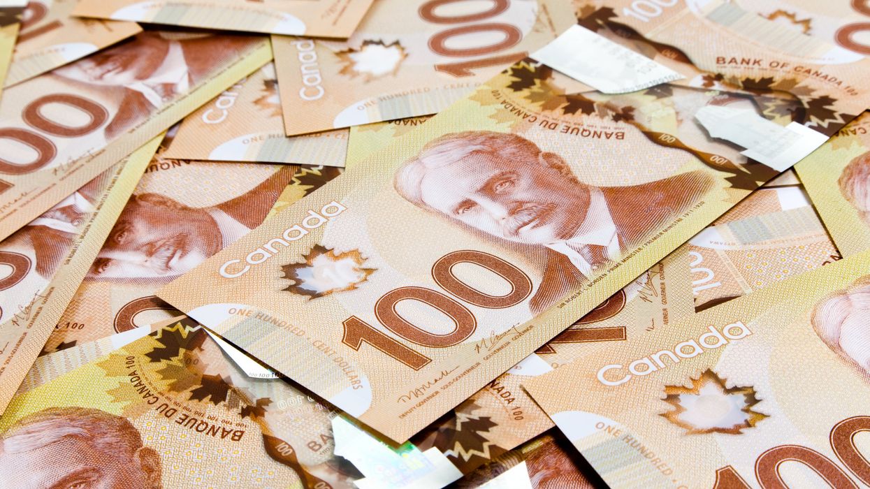 Canadian money (illustrative).