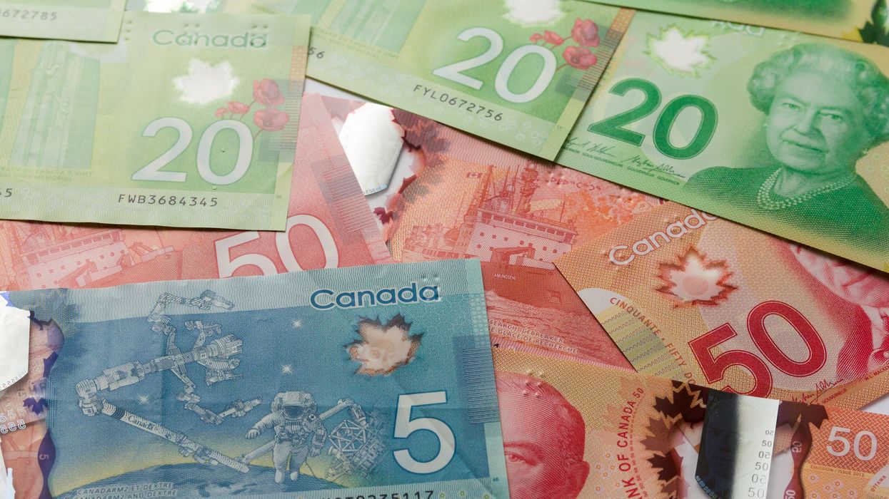 Canadian money (illustrative).