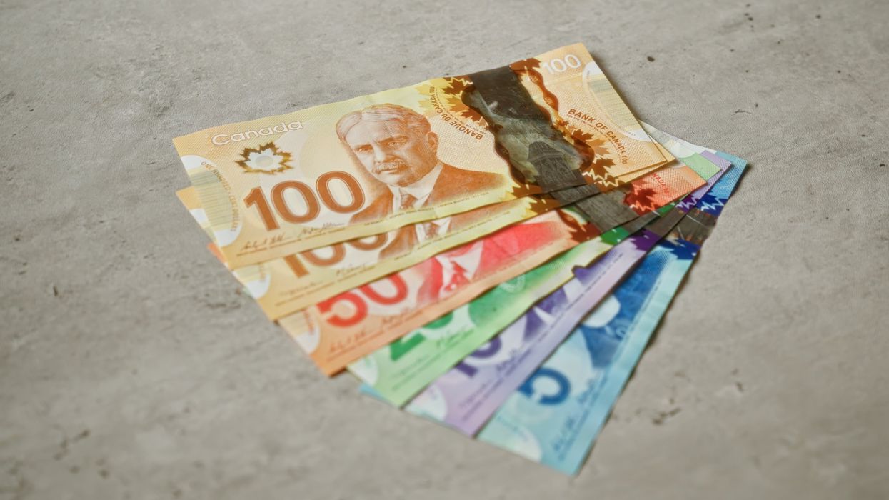 Canadian money (illustrative).