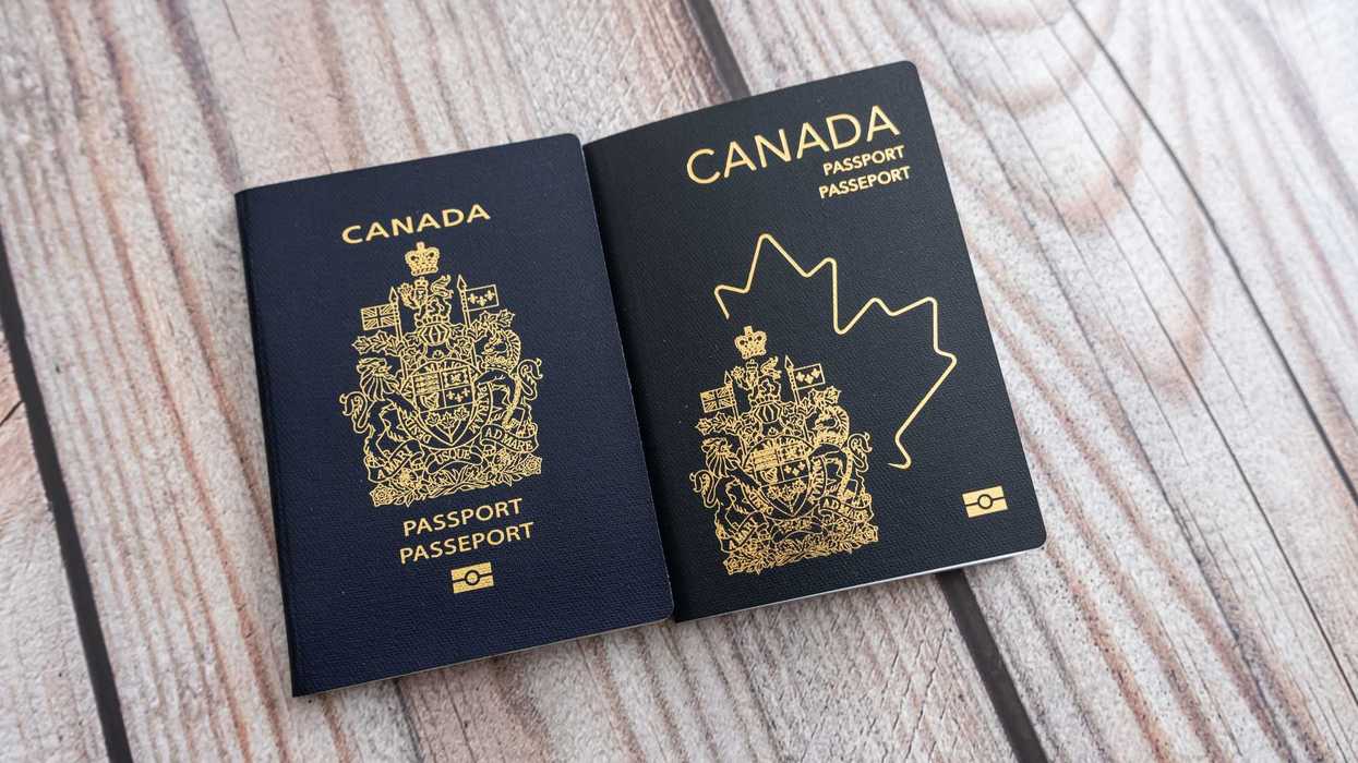 canadian passports with old and new design