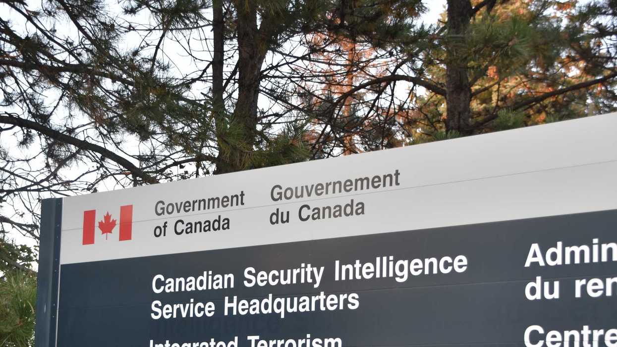 Canadian Security Intelligence Service headquarters sign in ottawa