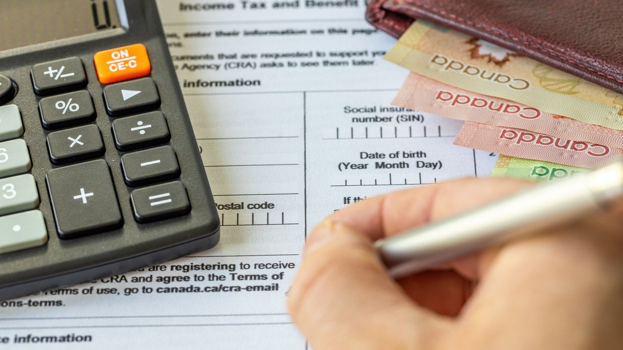 Canadian tax filing concept (illustrative).