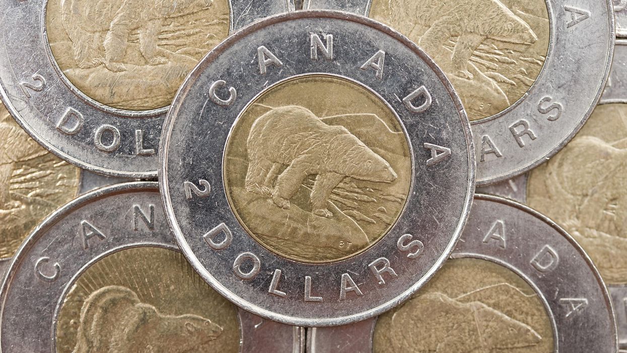 Canadian toonies.