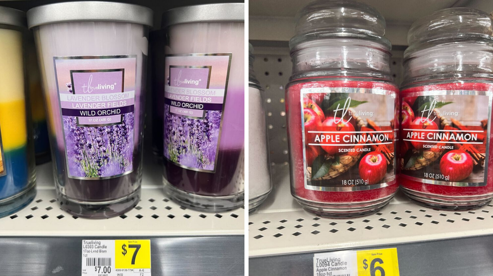 Candles from Dollar General.
