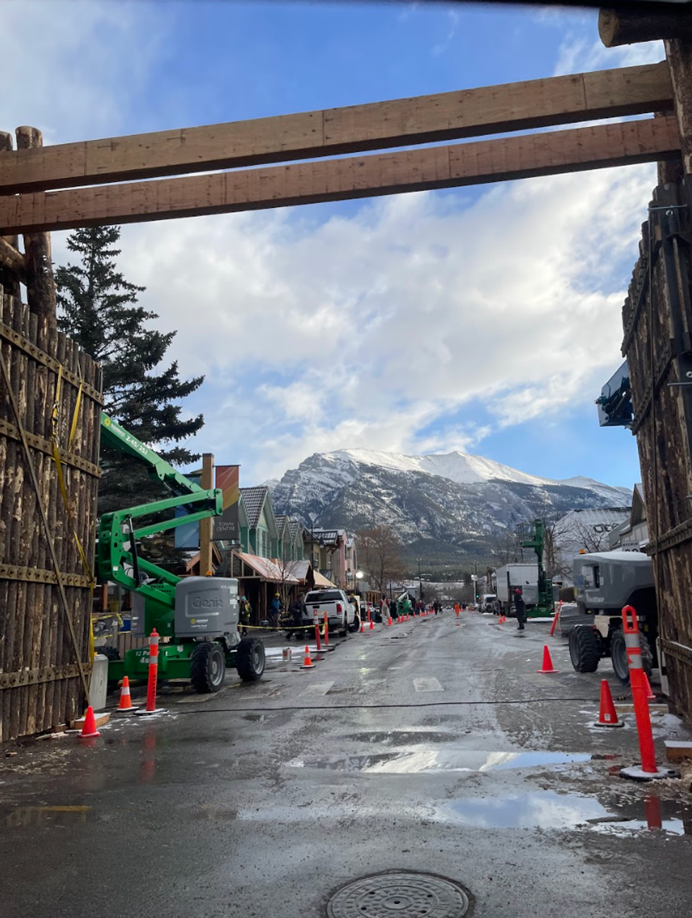 Canmore during filming The Last Of Us