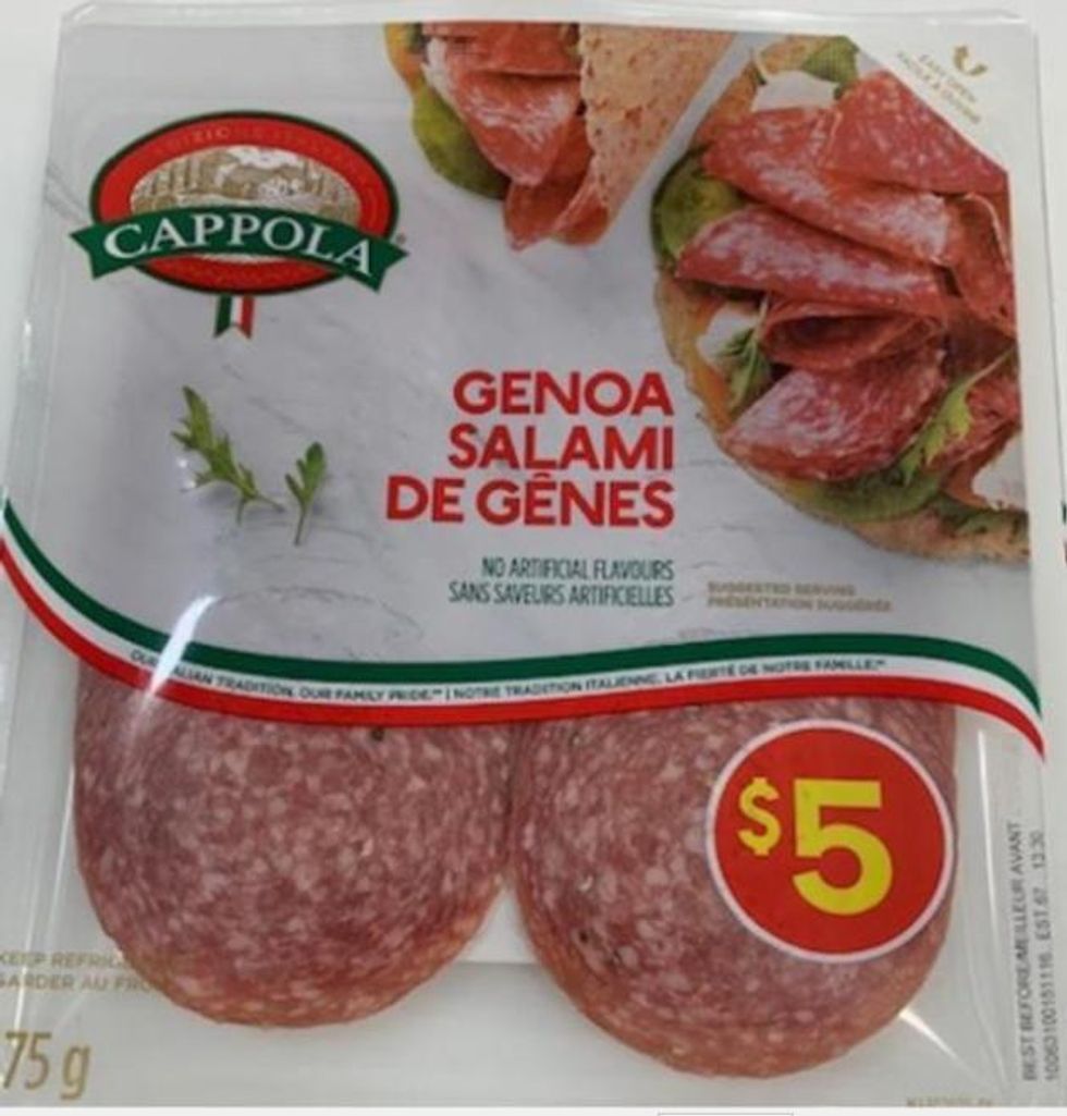 Cappola brand Genoa Salami.