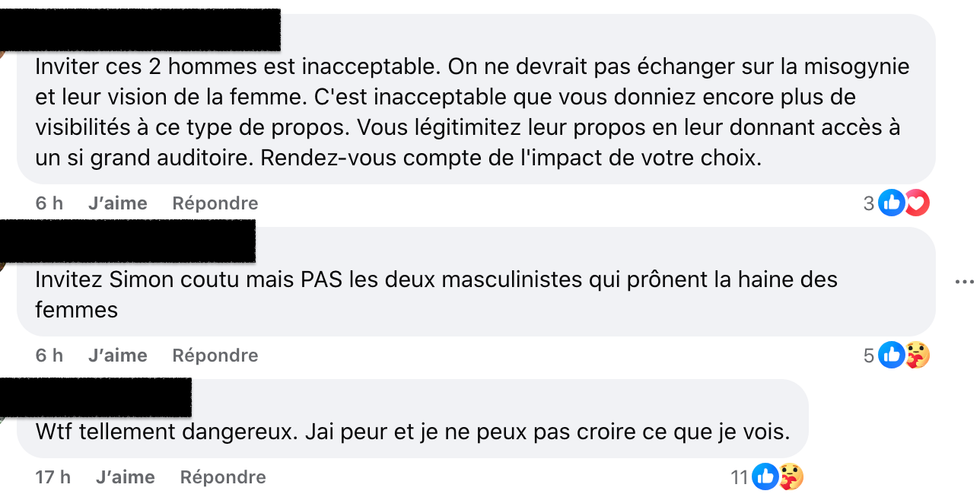 Capture d'\u00e9cran de Facebook.