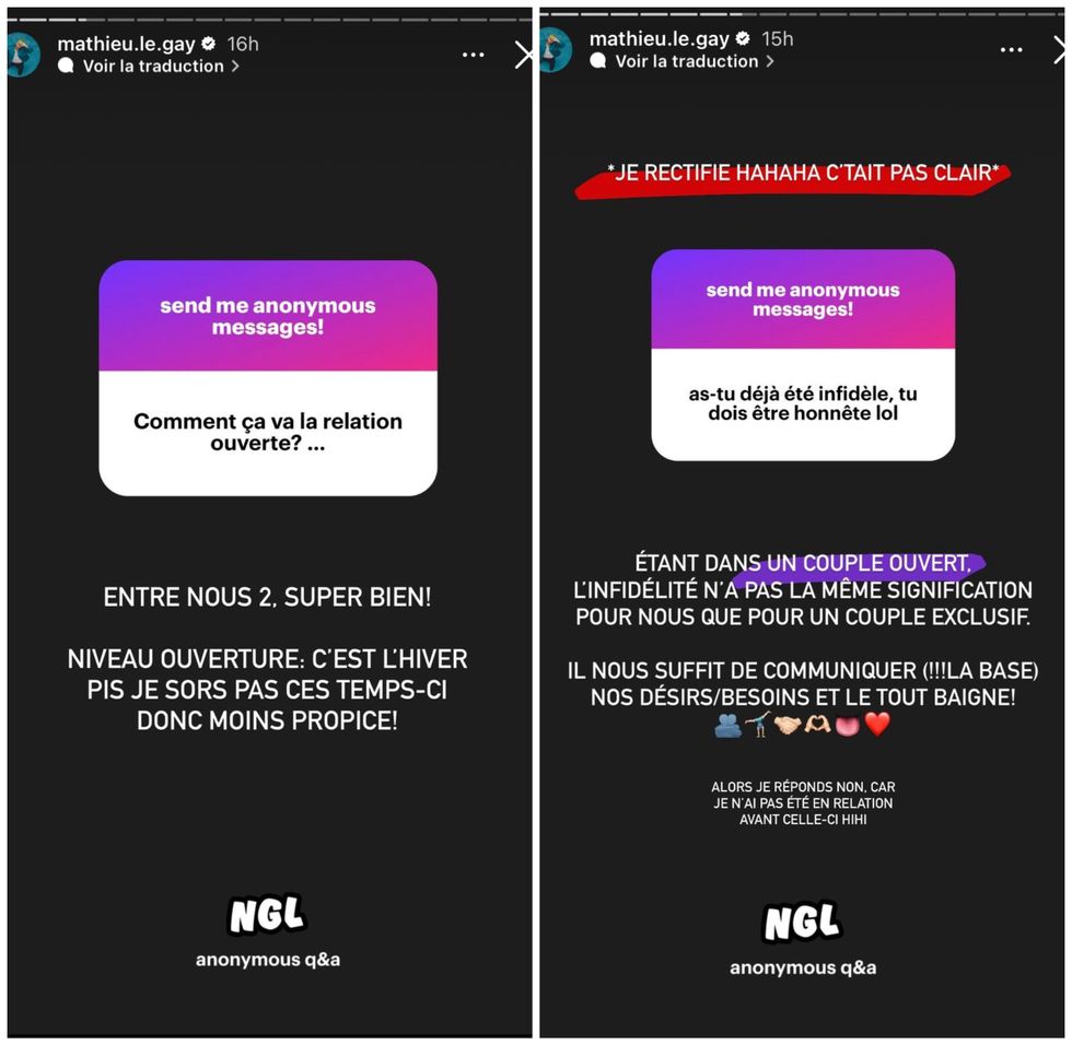 Capture d'\u00e9cran du compte Instagram de Mathieu Rheault. 